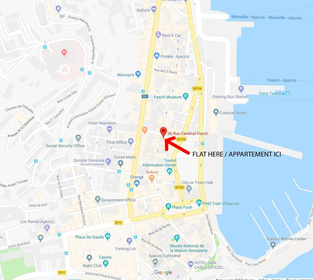 **** Very Central Ajaccio 36 Rue Fesch, Cosy Flat In City Center Pedestrian Street, Up To 4 People **** 외부 사진